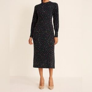 Dancing Leopard Dove Midi Dress in Abstract Multi